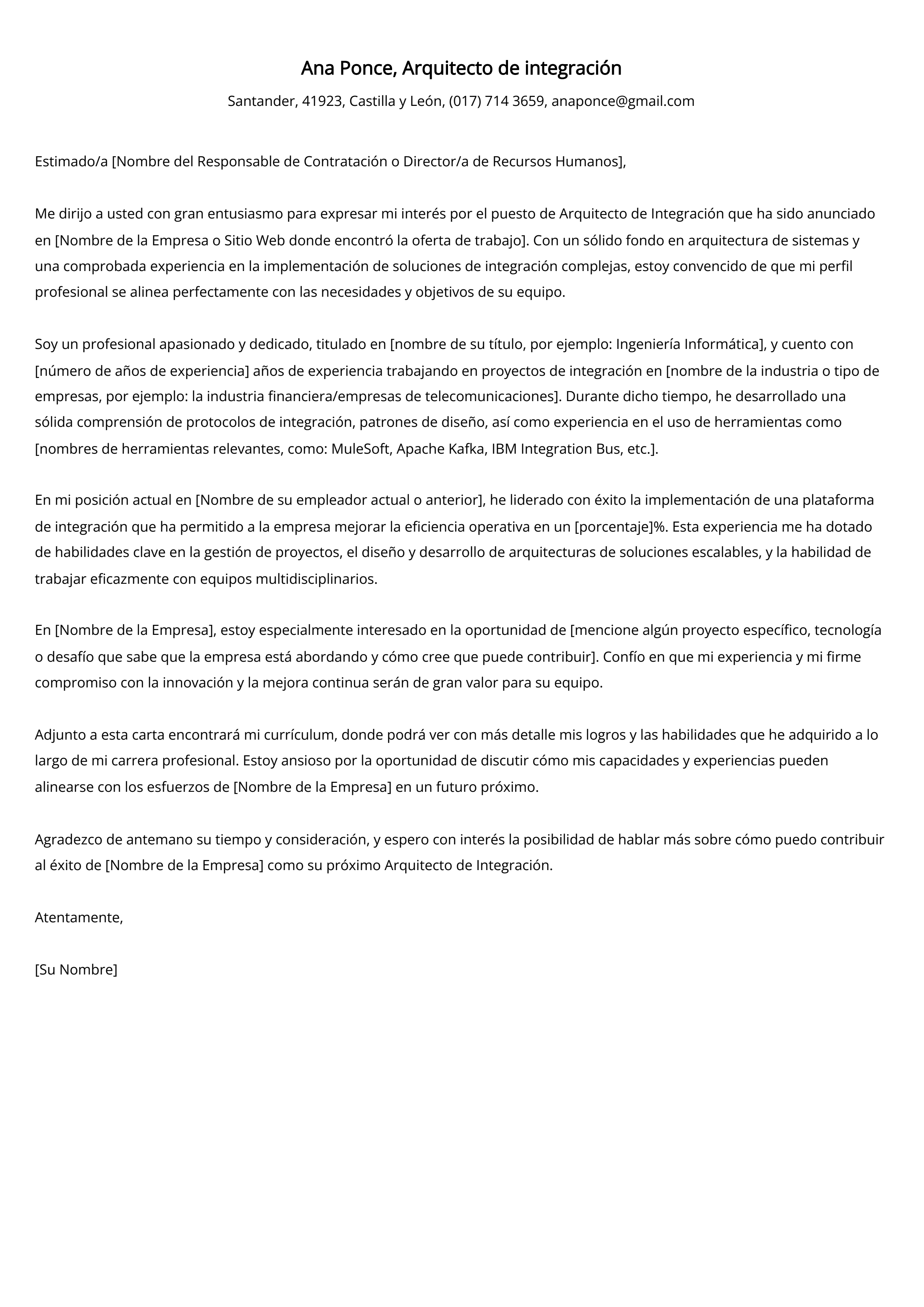 Crear carta de presentación