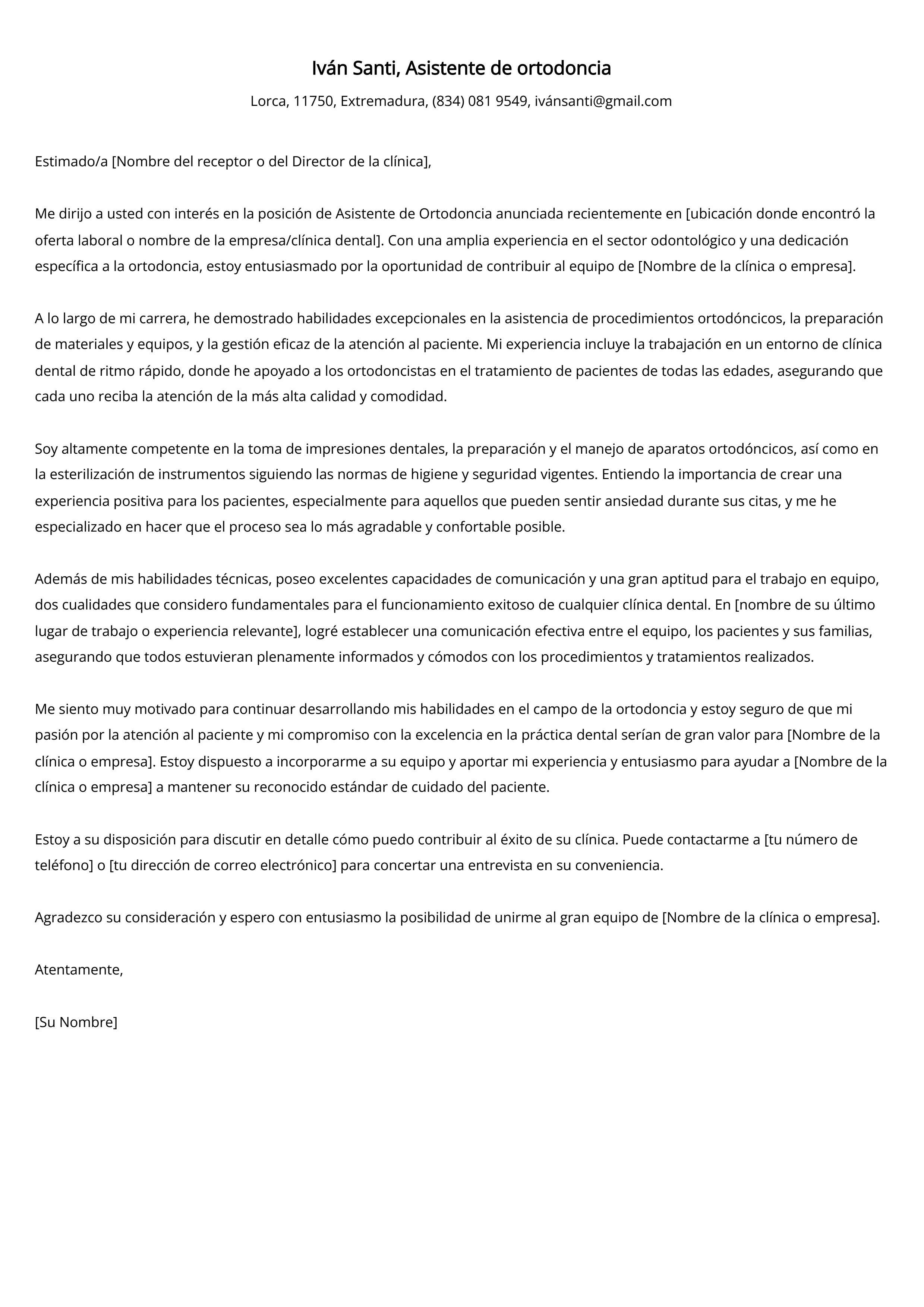 Crear carta de presentación