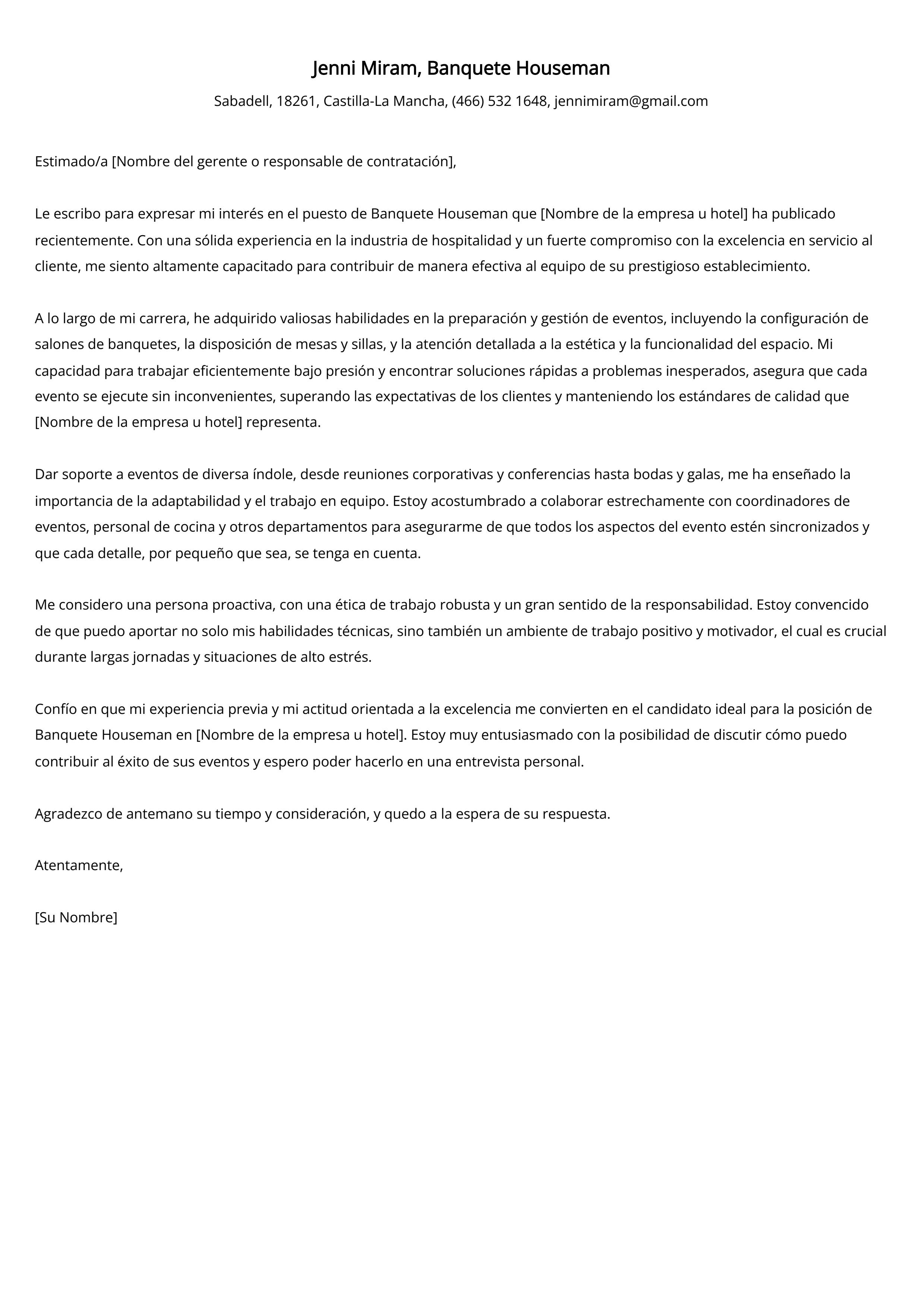 Crear carta de presentación