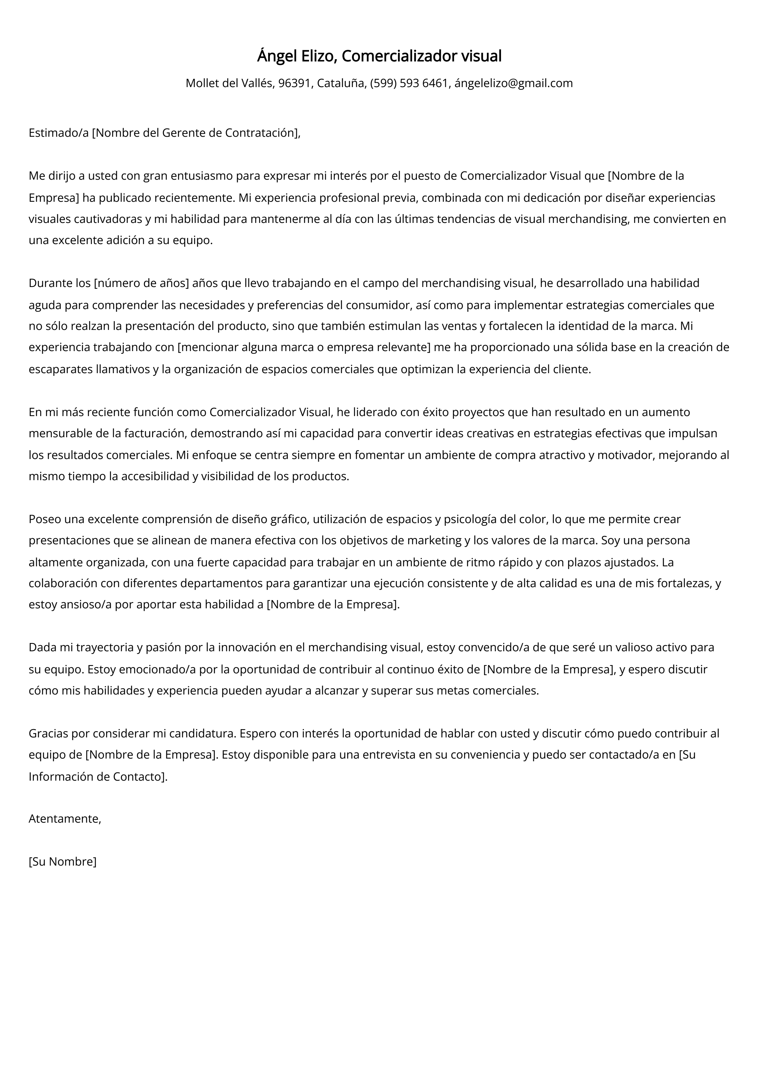 Crear carta de presentación