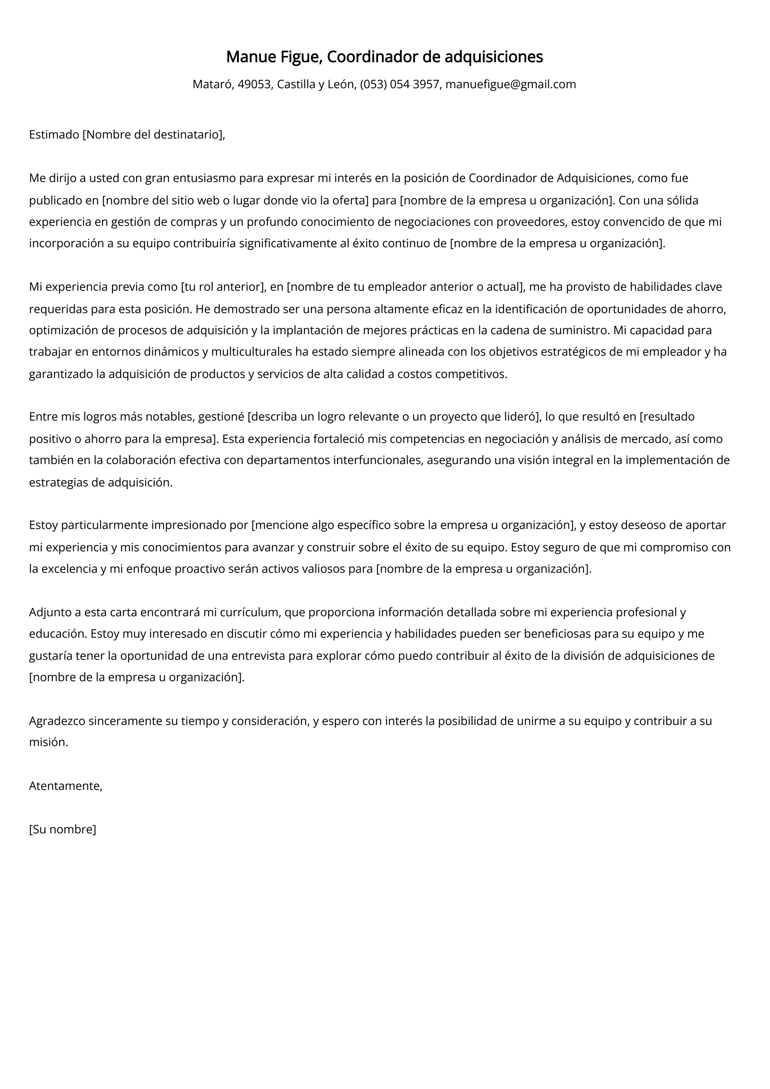 Crear carta de presentación