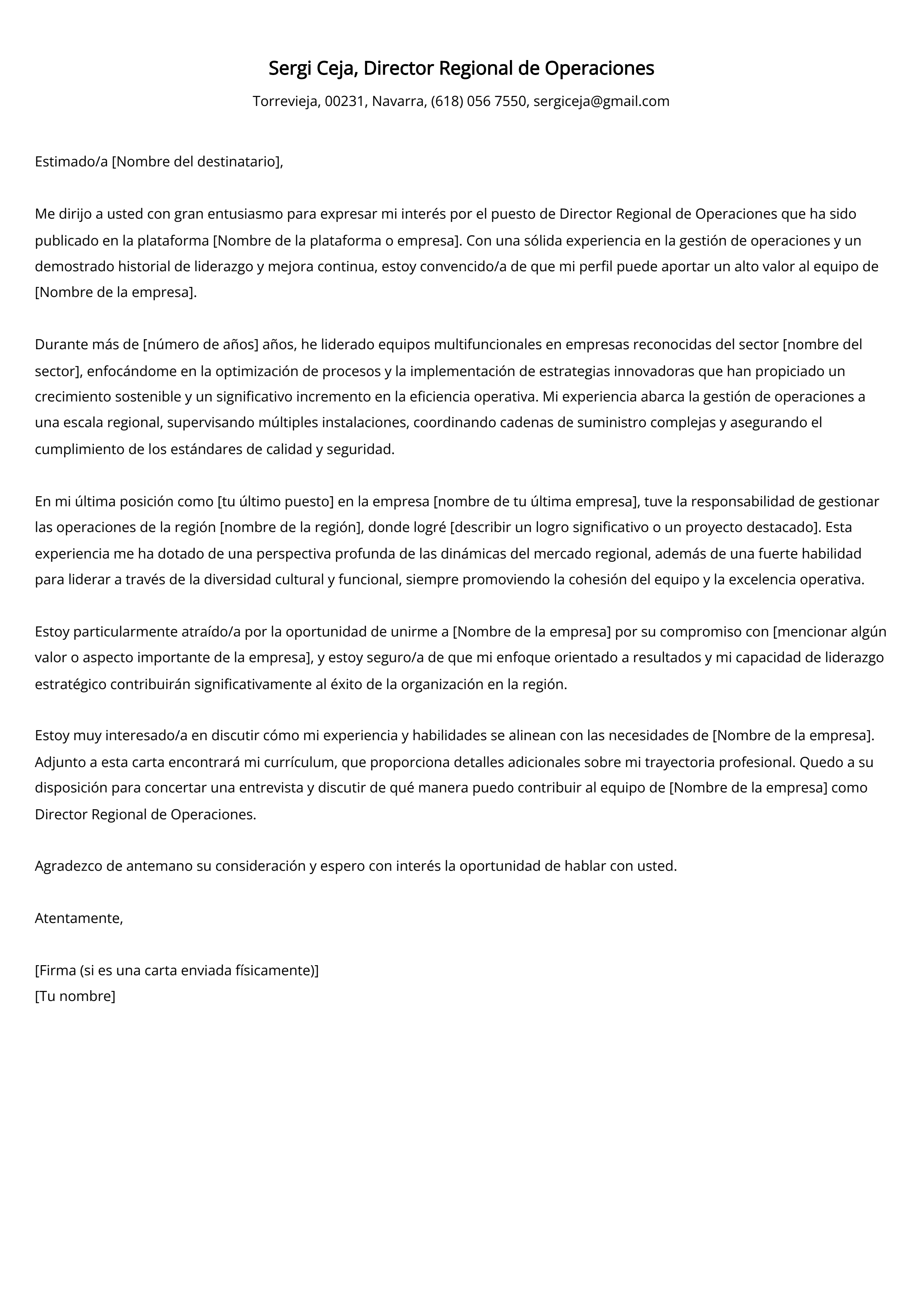 Crear carta de presentación