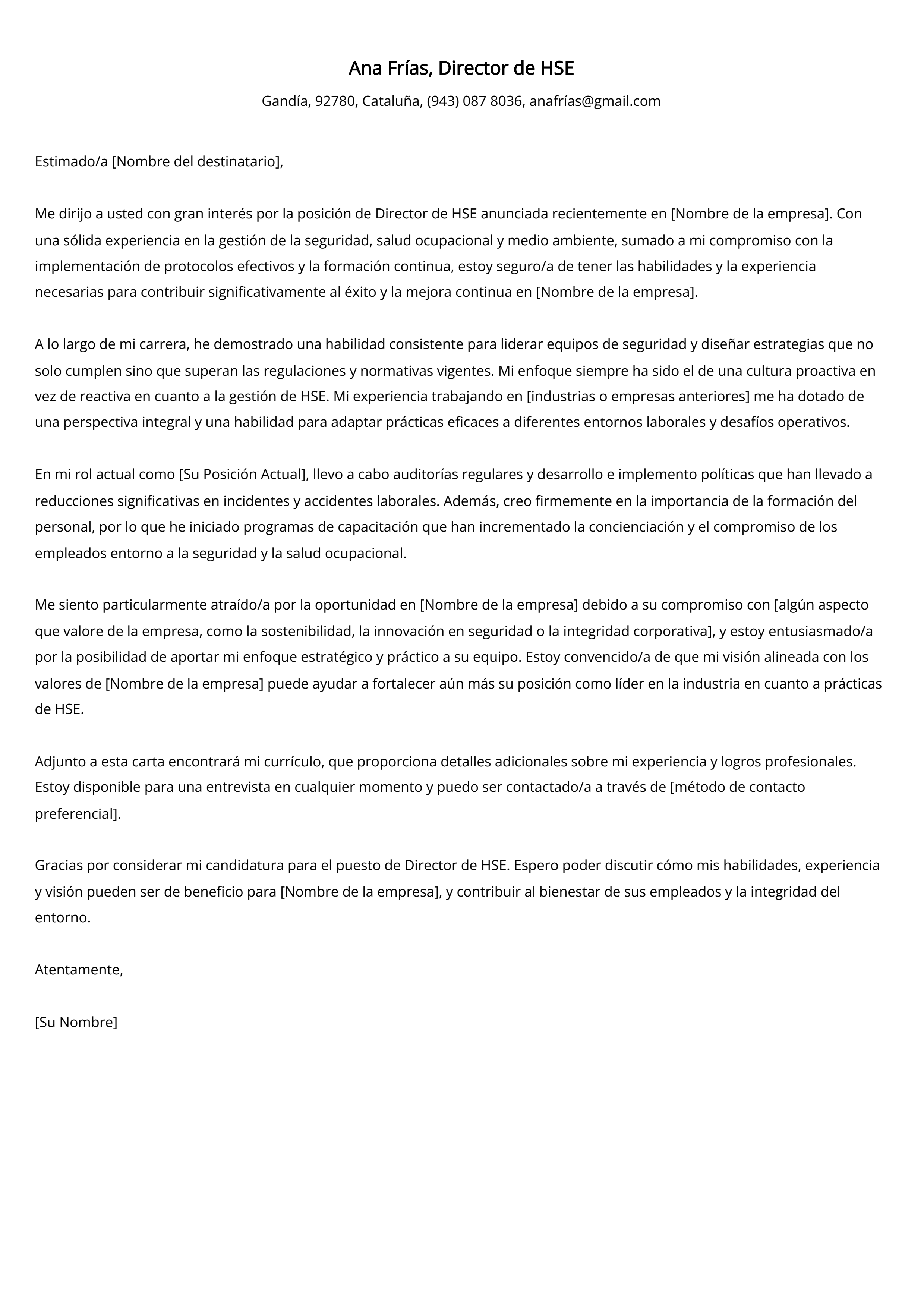 Crear carta de presentación