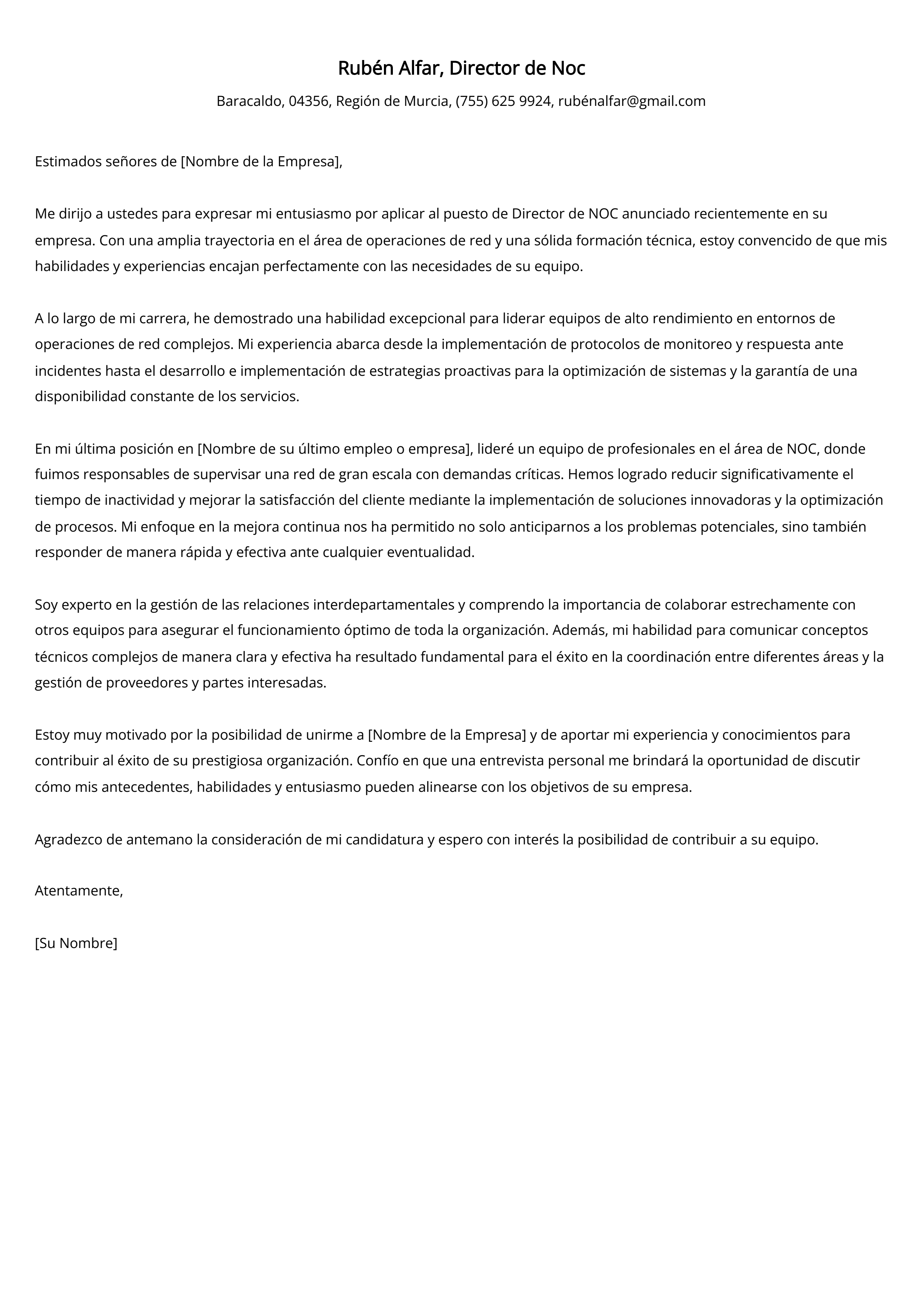 Crear carta de presentación