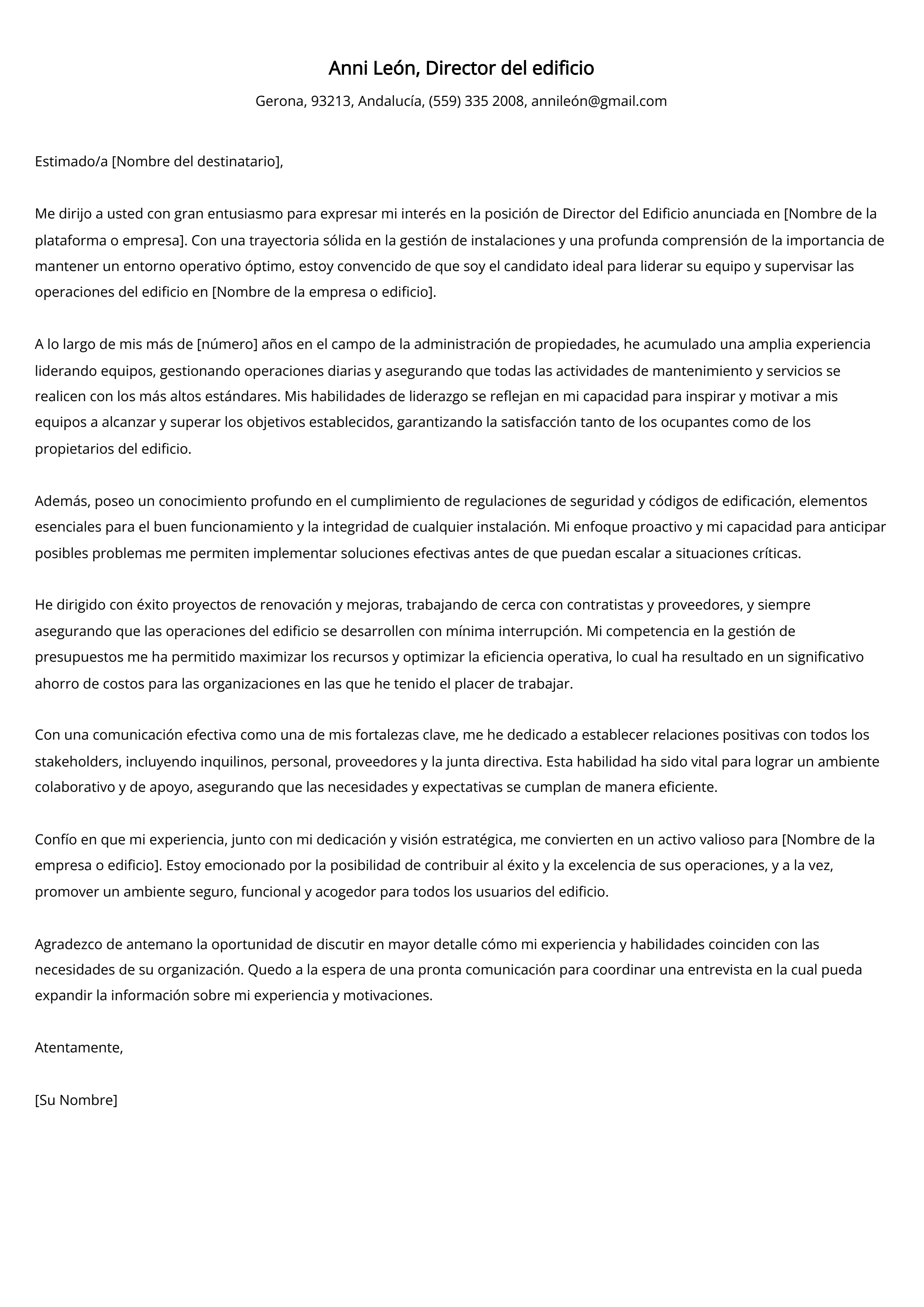 Crear carta de presentación