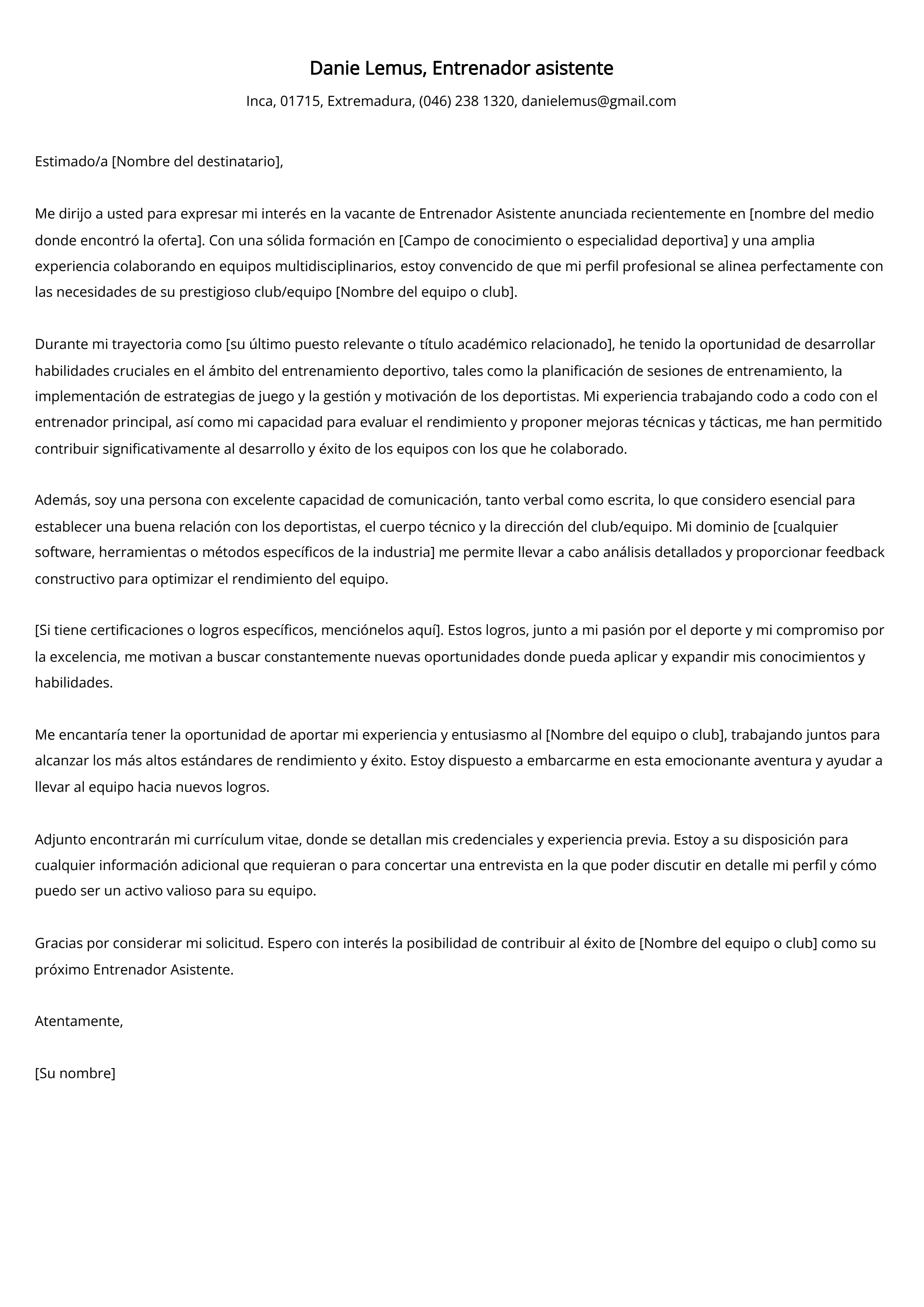 Crear carta de presentación