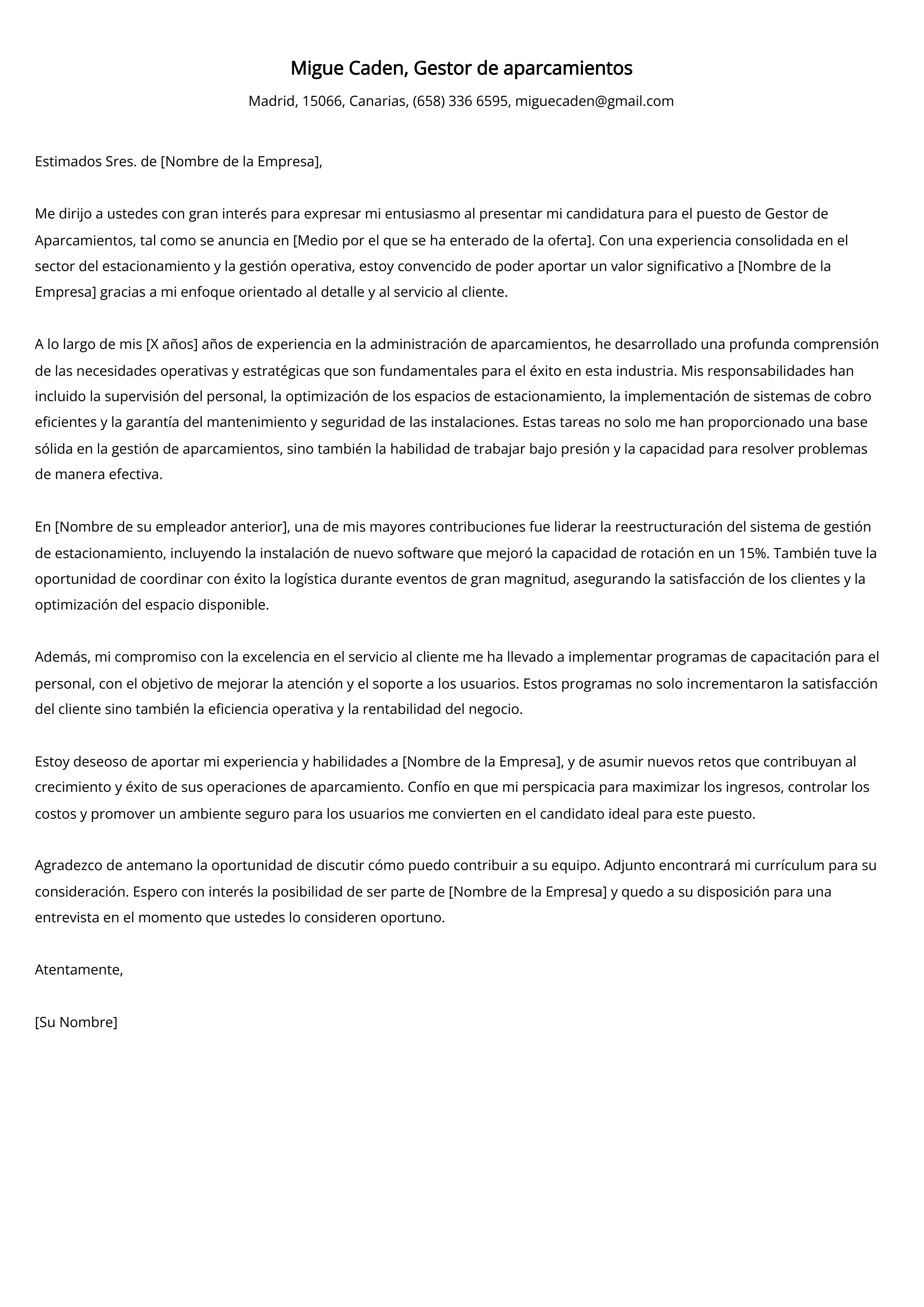 Crear carta de presentación