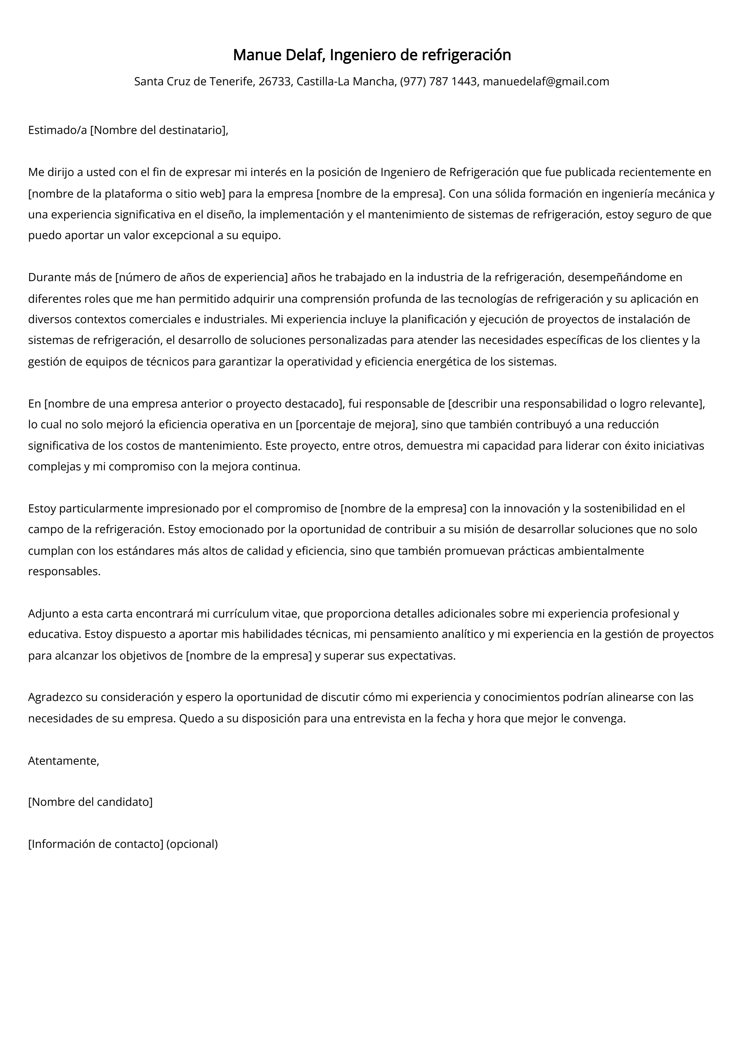 Crear carta de presentación