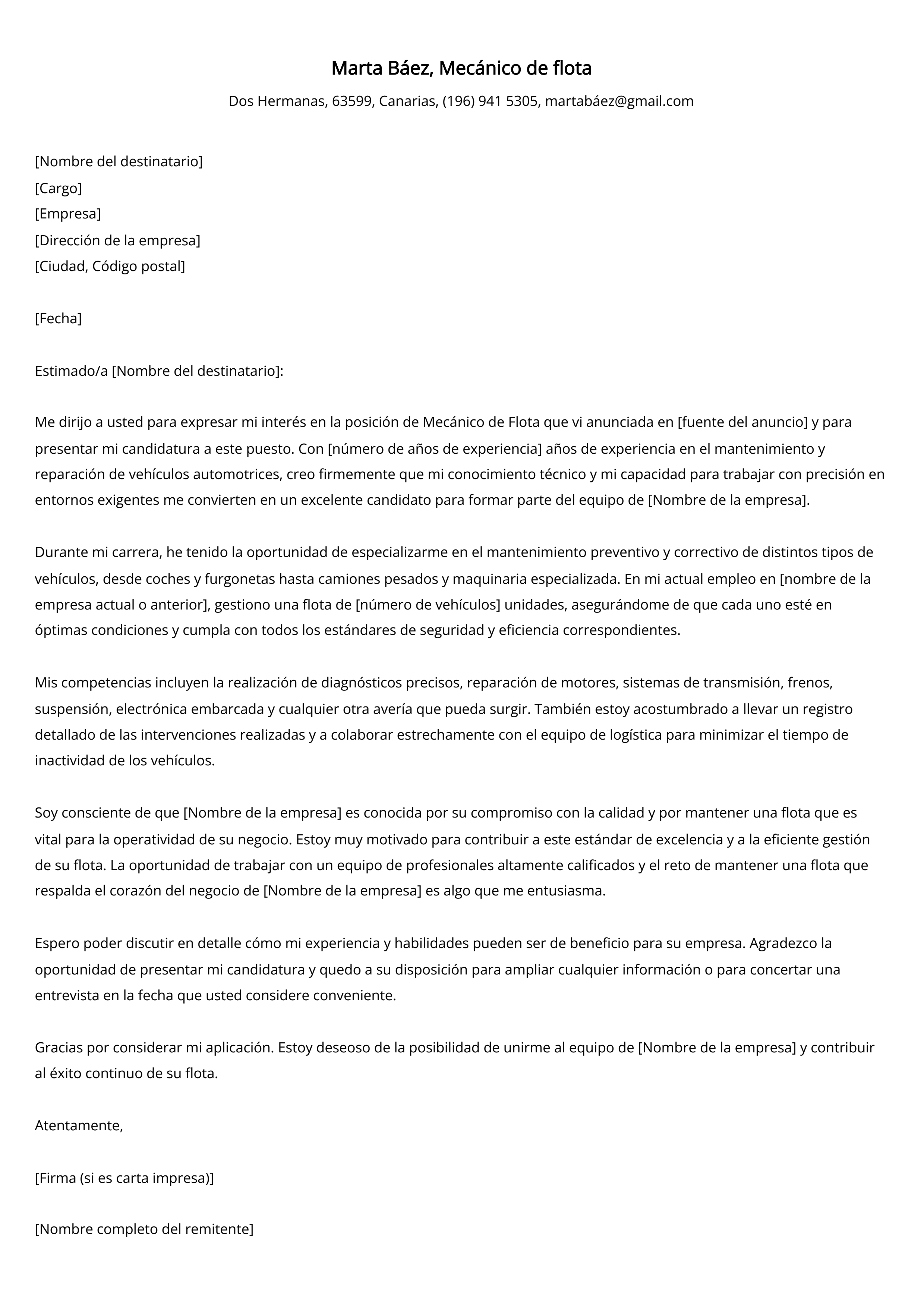 Crear carta de presentación