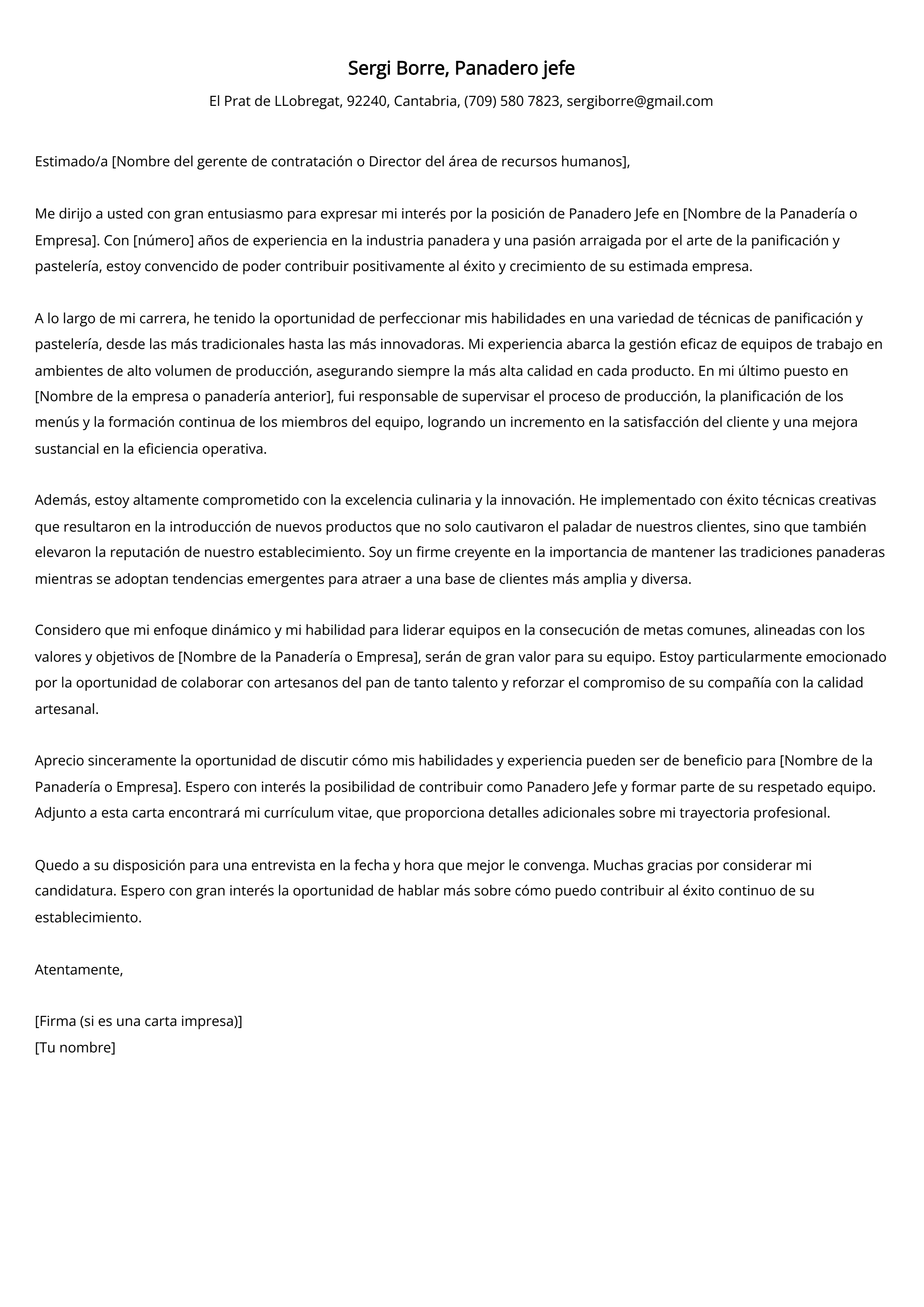 Crear carta de presentación