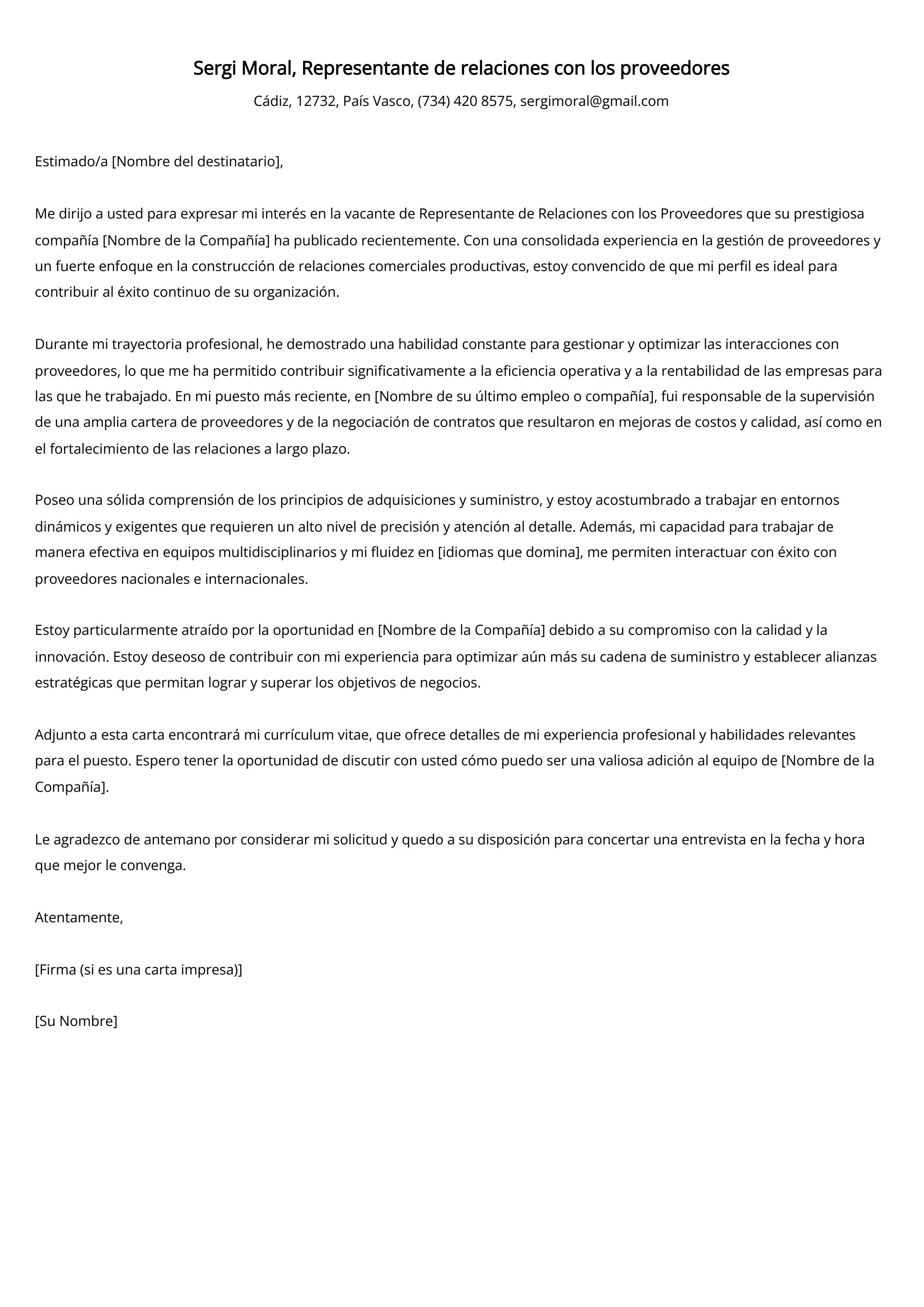 Crear carta de presentación