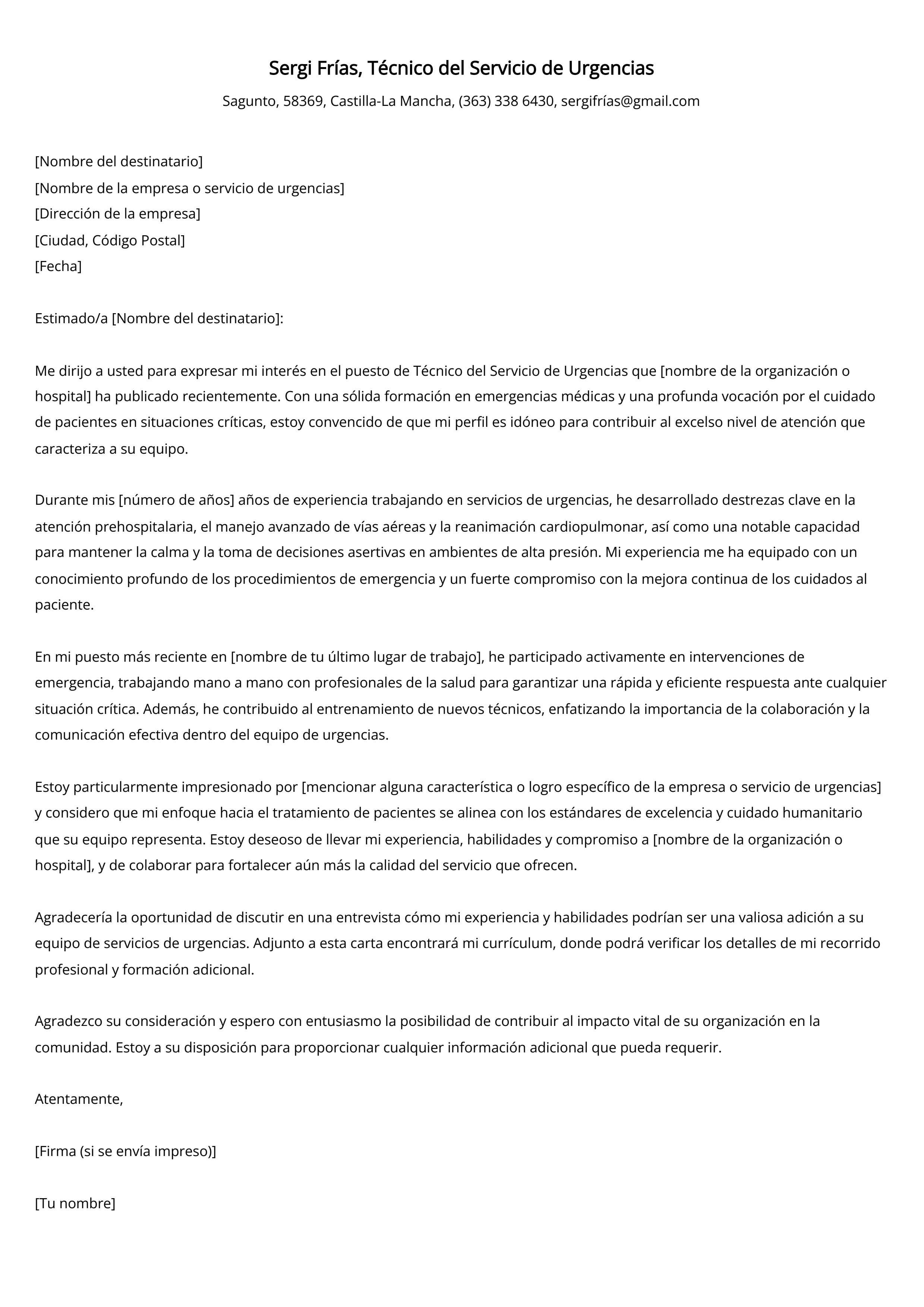 Crear carta de presentación