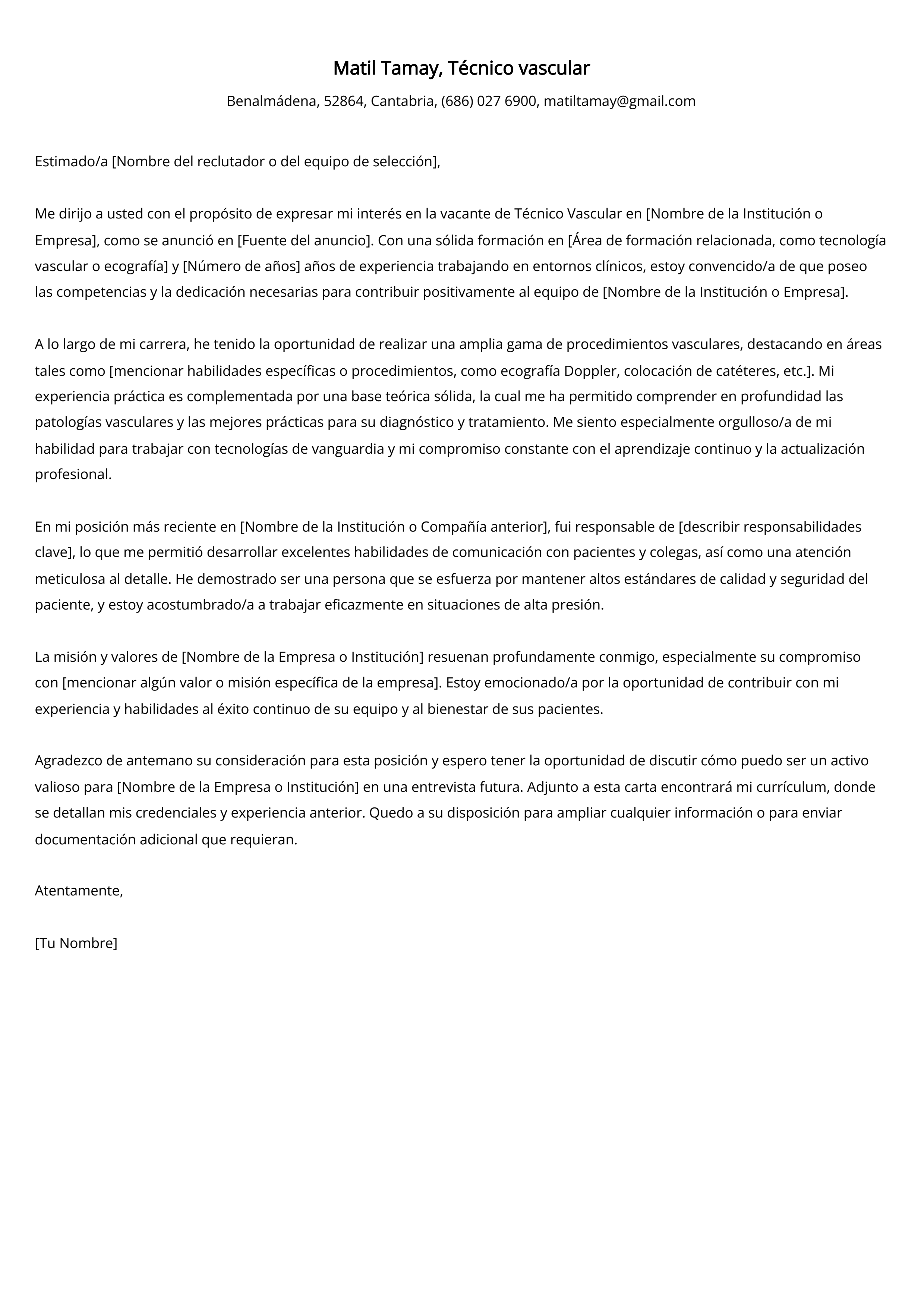 Crear carta de presentación