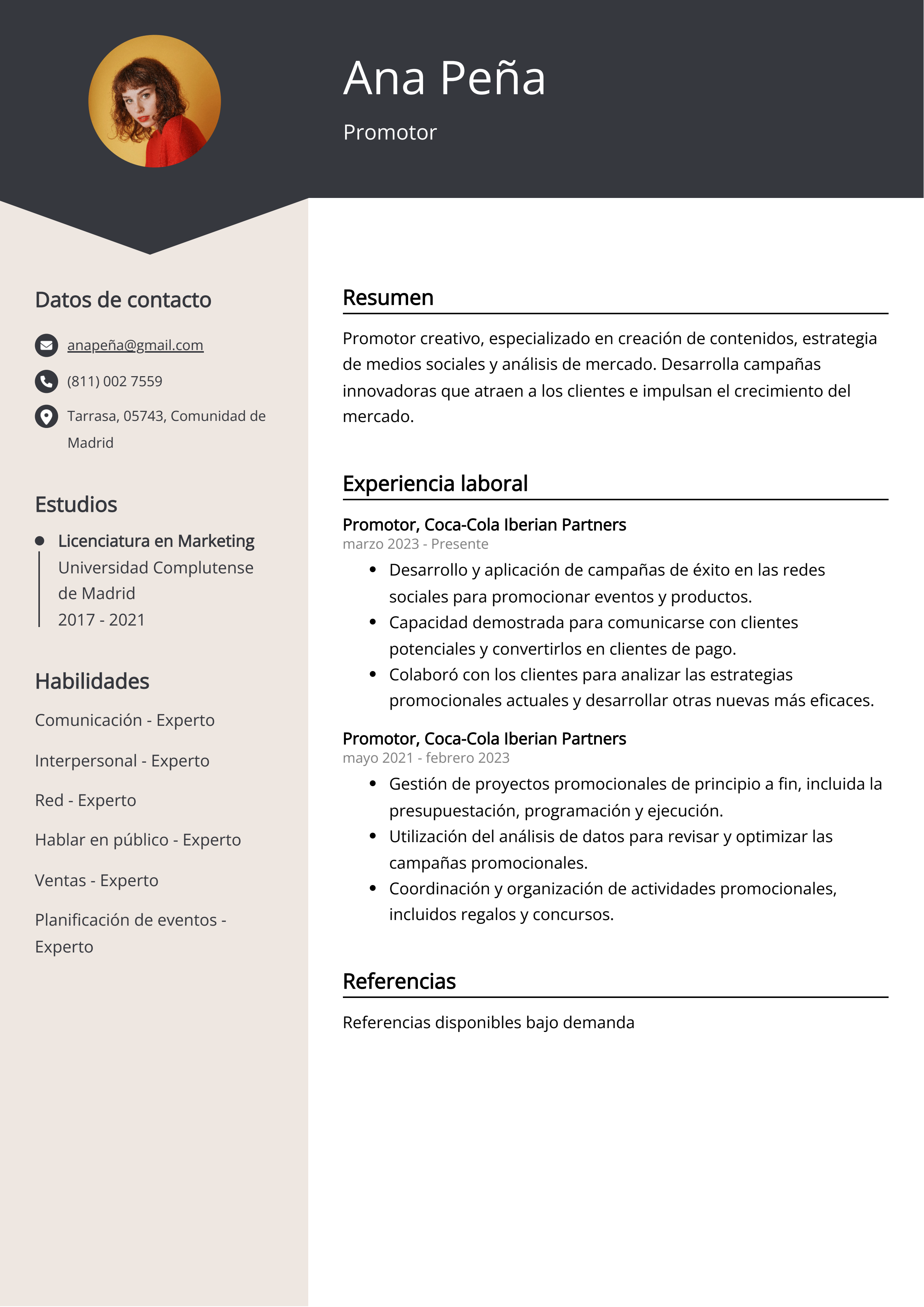 Ejemplos de Curriculum Vitae Promotor (Plantilla y 20+ Consejos)