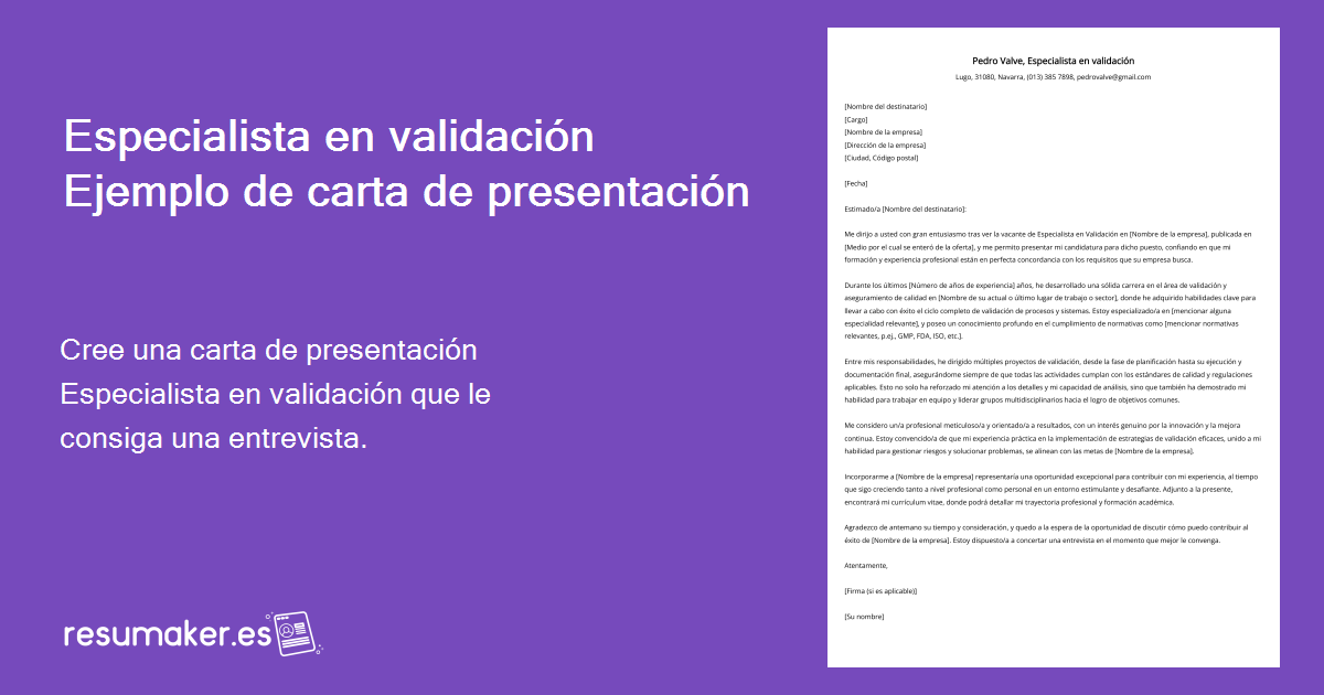 Que Es Una Carta De Validacion