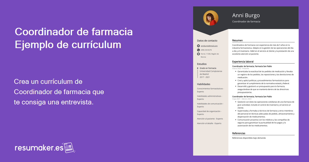 coordinador de farmacia