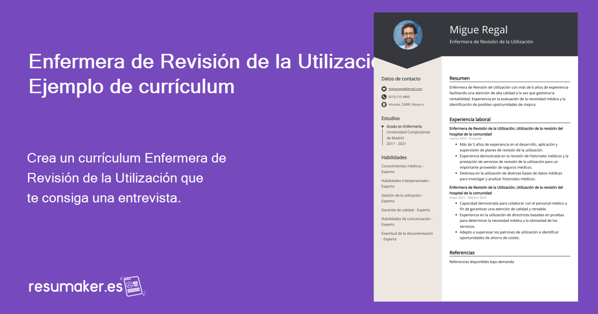 Enfermera De Revisi N De La Utilizaci N Ejemplos De Curriculum Vitae Y Gu A